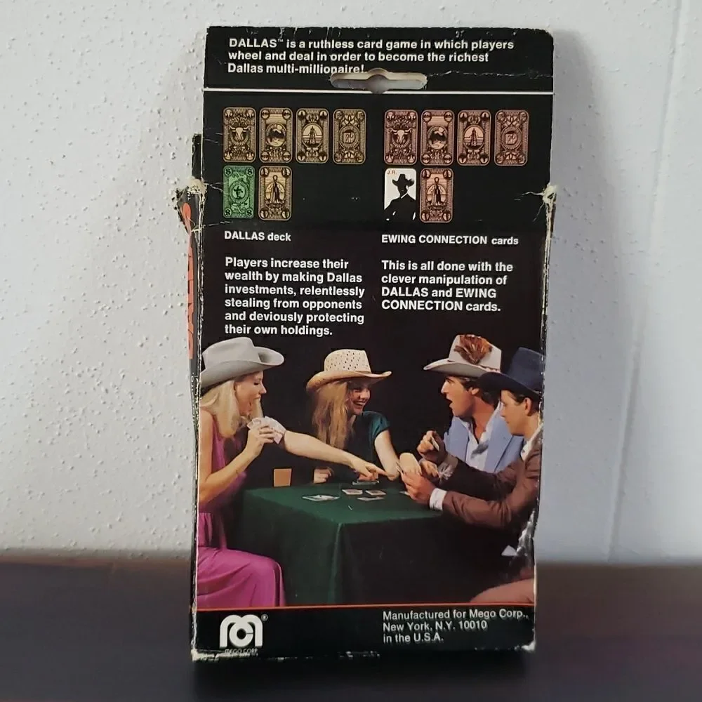 Vintage 1980 DALLAS Card Game - J R Ewing